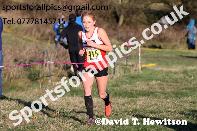 Womens under-17s and under-20s North Eastern Cross Country, 2018 Northern Cross Country Champs., Wrekenton, Gateshead. Photo:  David T. Hewitson/Sports for All Pics